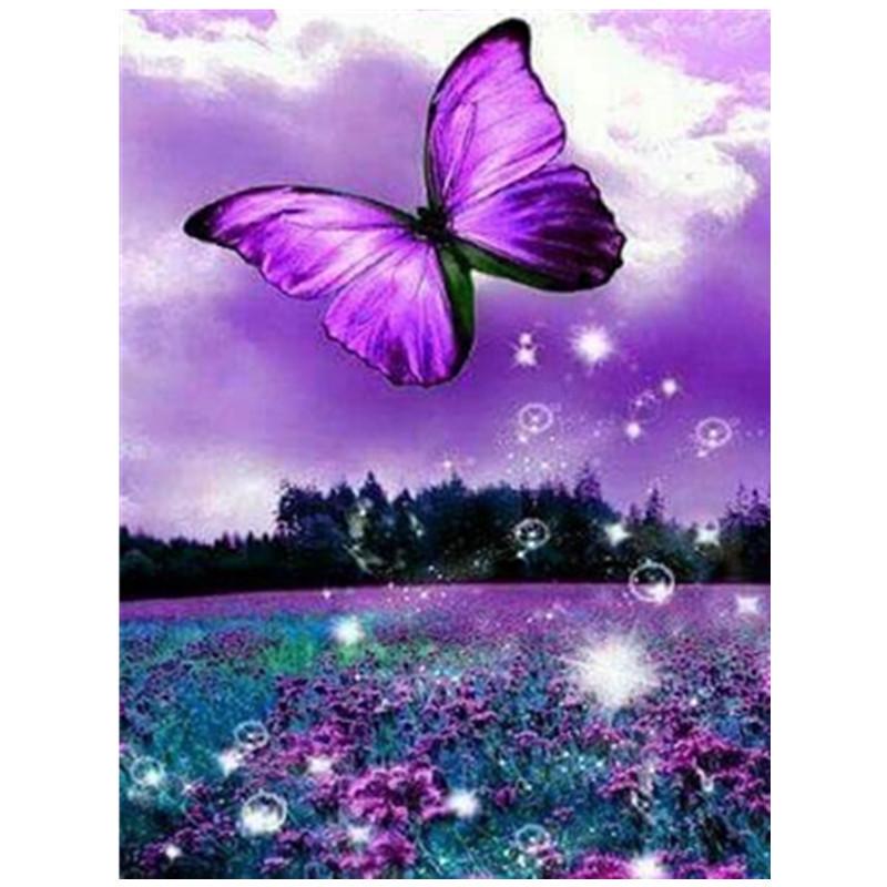 Volle 30X40CM 5D Diy Diamant malerei Farbe schmetterling Stickerei Kreuz Stich Home Decor Handmade