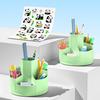1pc 360° Rotating Pen Holder Office Student Desktop Pencil Case Storage Box School Supplies Organizer Cute Stationery