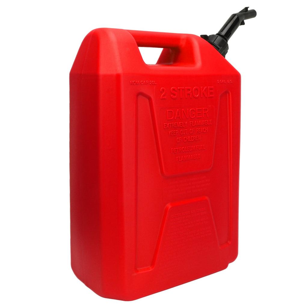 20L Gas Can HDPE Anti Static Self Exhausting Gasoline Oil Petrol Storage Cans Backup Fuel Container Red
