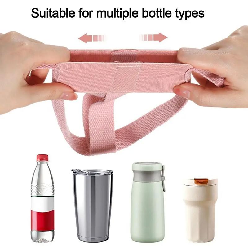 Adjustable Water Bottle Carrier Strap Cup Holder Sling For Drink Bottle Coffee Mug Outdoor Cup Protector Daily Carry Accessory