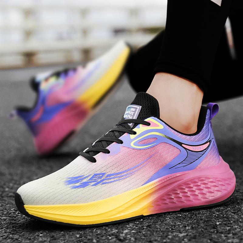 Male Sneakers Mesh Comfortable Flat Casual Lace-up Training Jogging Shoes Comfortable Mesh Tennis Shoes Trendy Walking Shoes Men
