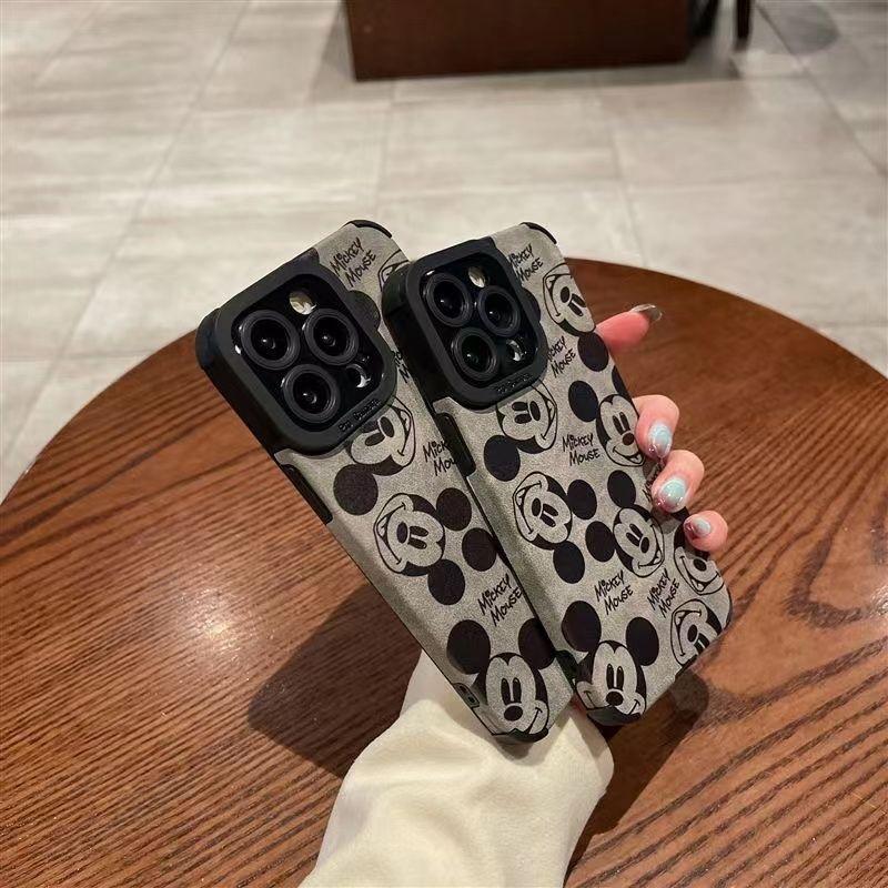 Retro Overturned Fur Mickey Mickey Suitable for New Apple 16promax Anti Fall Case 15iphone14
