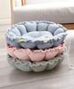 Fluffy Pet Reversible Round Pet Bed for Dogs and Pet Sofa with Cushion Bed, Cats, All-Season (Small, Green)