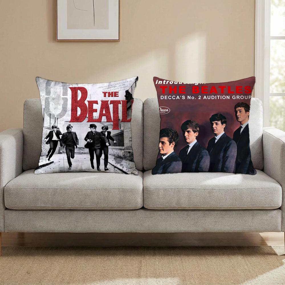The Band T-The B-Beatles Cushion Cover Multi-Scene Pillow Cover for Home & Car - Reversible, Soft & Durable for Daily Use