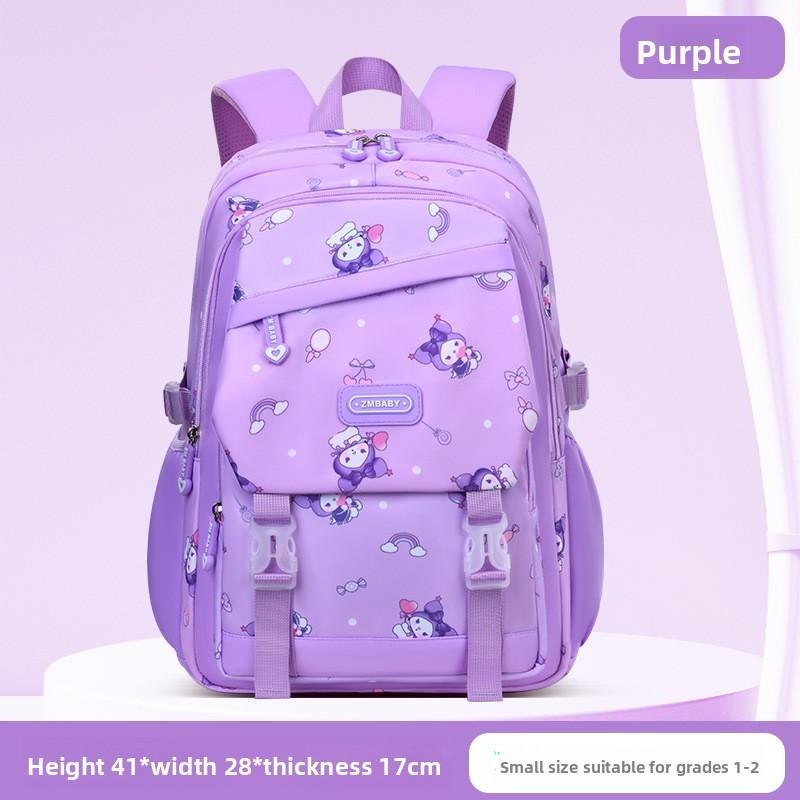 Kuromi Childrens School Backpack With Breathable Nylon And Padded Straps For Girls