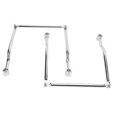Barras de soporte de montaje para bolsa de sillín lateral de motocicleta, de acero universal, resistentes, para orificio de montaje de 12 mm