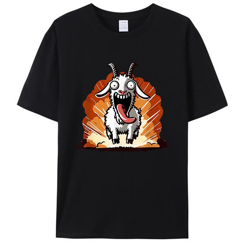 Crazy Goat Simulator Men's T-Shirt Women Tee Shirts Tops