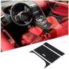 Glossy Piano Black Center Storage Box panel Sticker For Jaguar F-TYPE X152 13-24