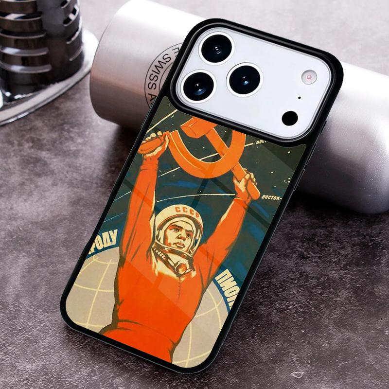 Vintage USSR CCCP Phone Case For iPhone 17,16e,15,14,13,12,11,Mini,Pro,MAX soft Silicone Cover