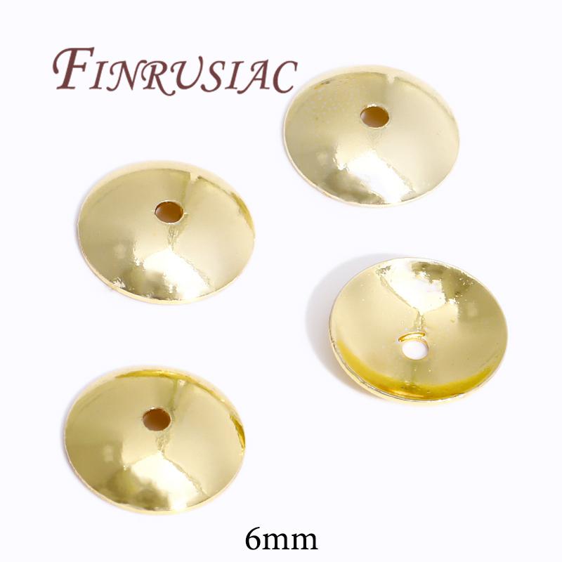 18K/14K Gold Plated Beads Cap For Jewelry Flower Bead Caps Jewelry Making Supplies Spacer Beads DIY Bracelets Accessories