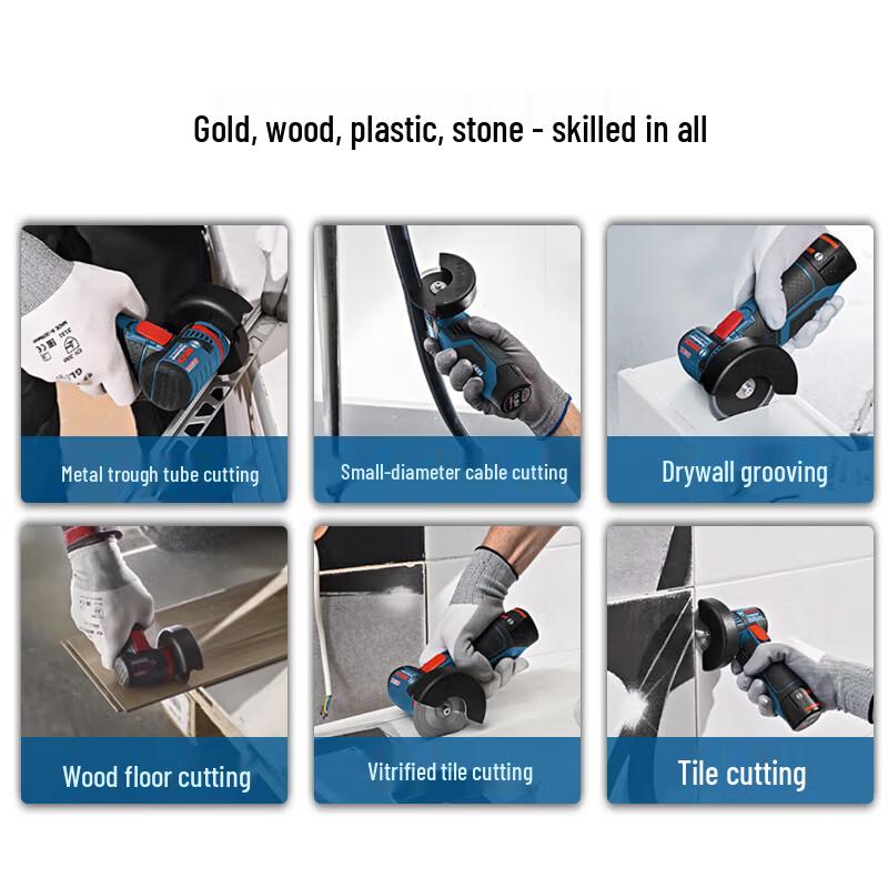 Bosch GWS 12V-76 Cordless Angle Grinder (Bare Tool) CN plug (adapter included)