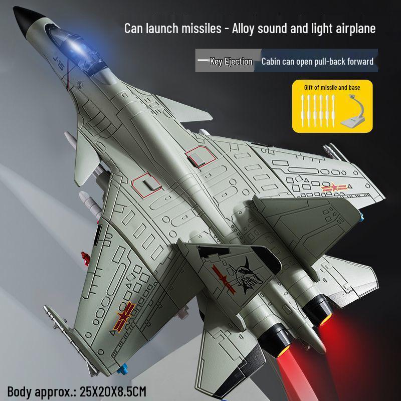 Stealth Fighter J-20 Alloy Airplane Model J-3 Boys Toy