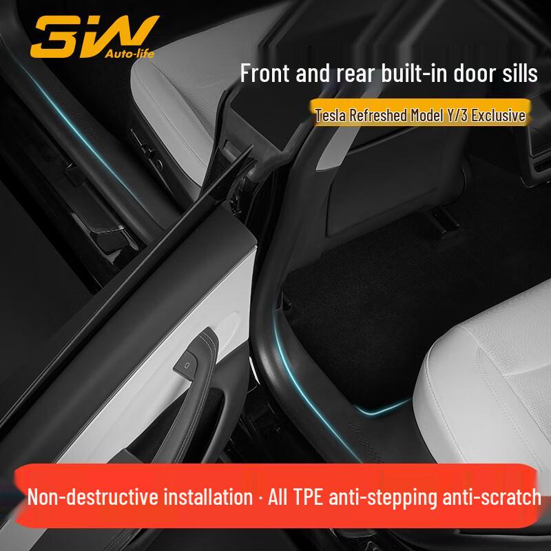 Tesla Model Y & Model 3 Sill and Trunk Protectors Model Y Door Sills