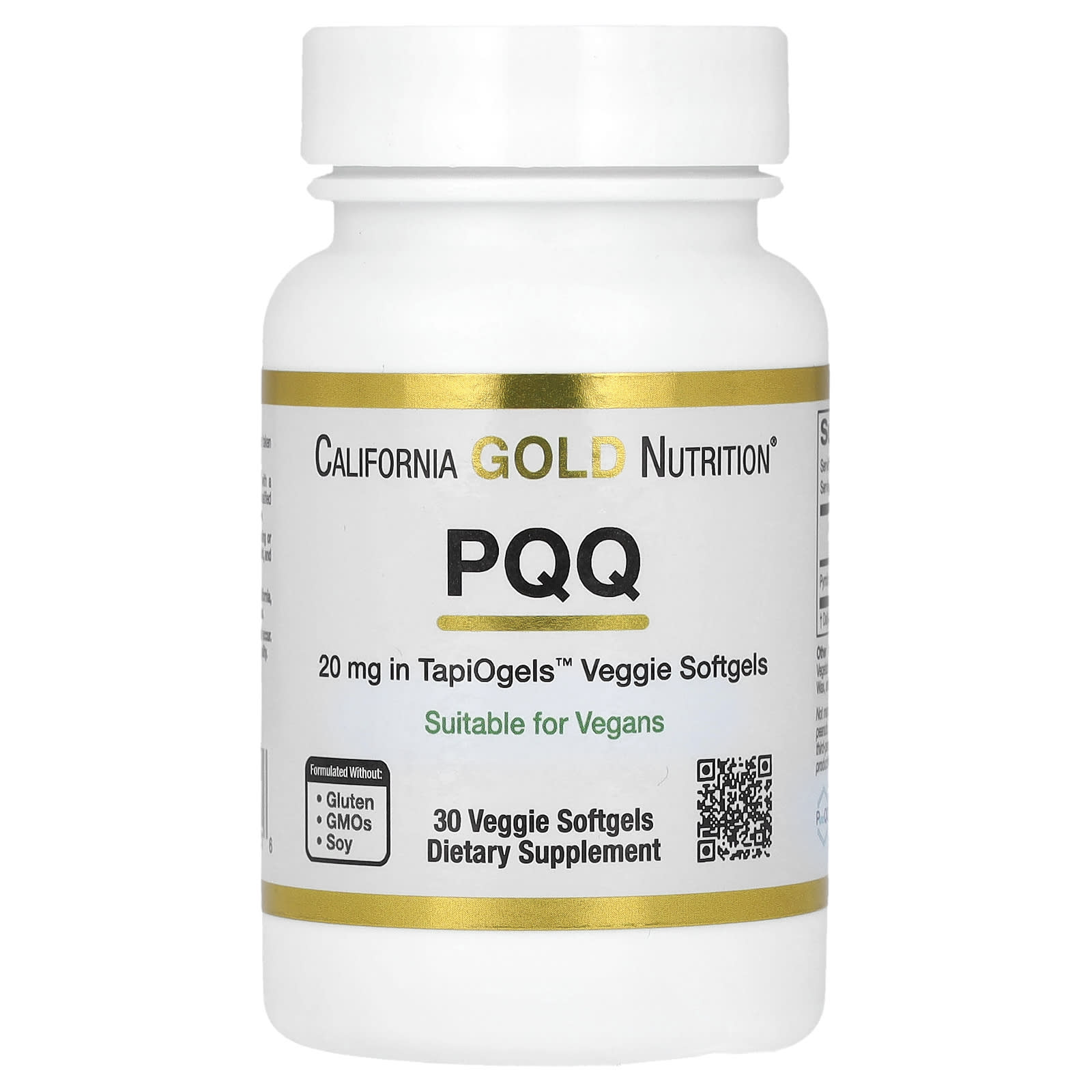 

Pqq, 20Mg, 30 Veggie Softgels