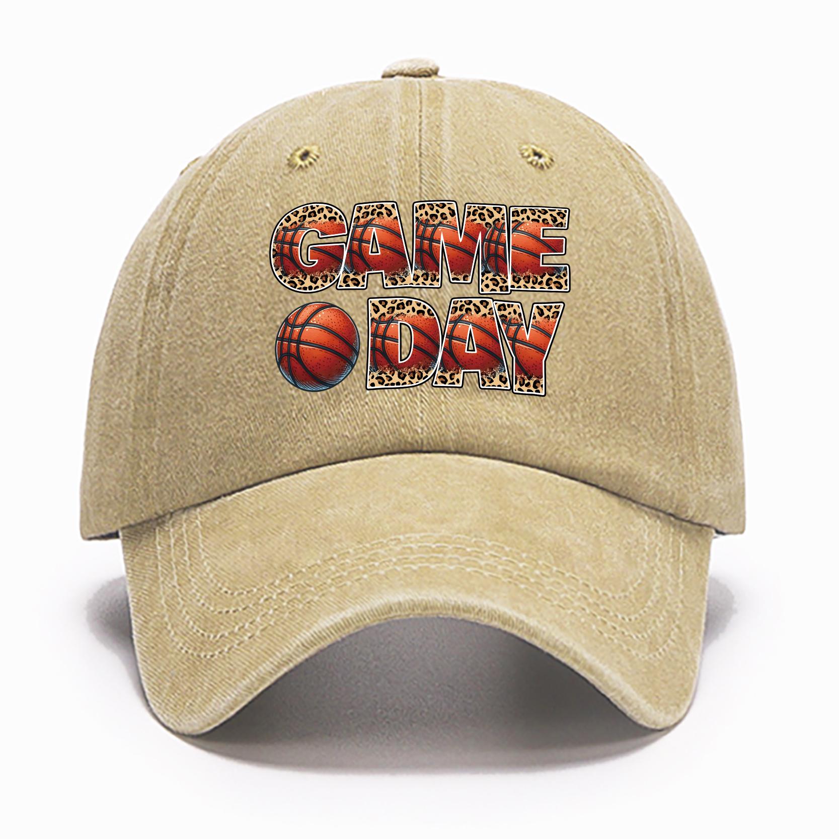 

Бейсболка Game Day, регулируемая хлопчатобумажная кепка для женщин и мужчин, кепки с буквенным принтом, шляпа для папы на лето и весну as the picture хаки