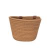 Handwoven Cotton Bike Basket Kids Foldable Front Snacks Toys Storage