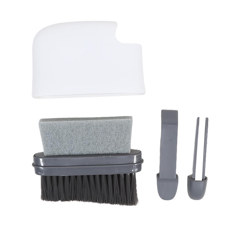 2 In 1 Window Rail Cleaning Brush Door Groove Hair Grip Brushes Multifunction Windows Slot Sliding Household Kitchen Accessories