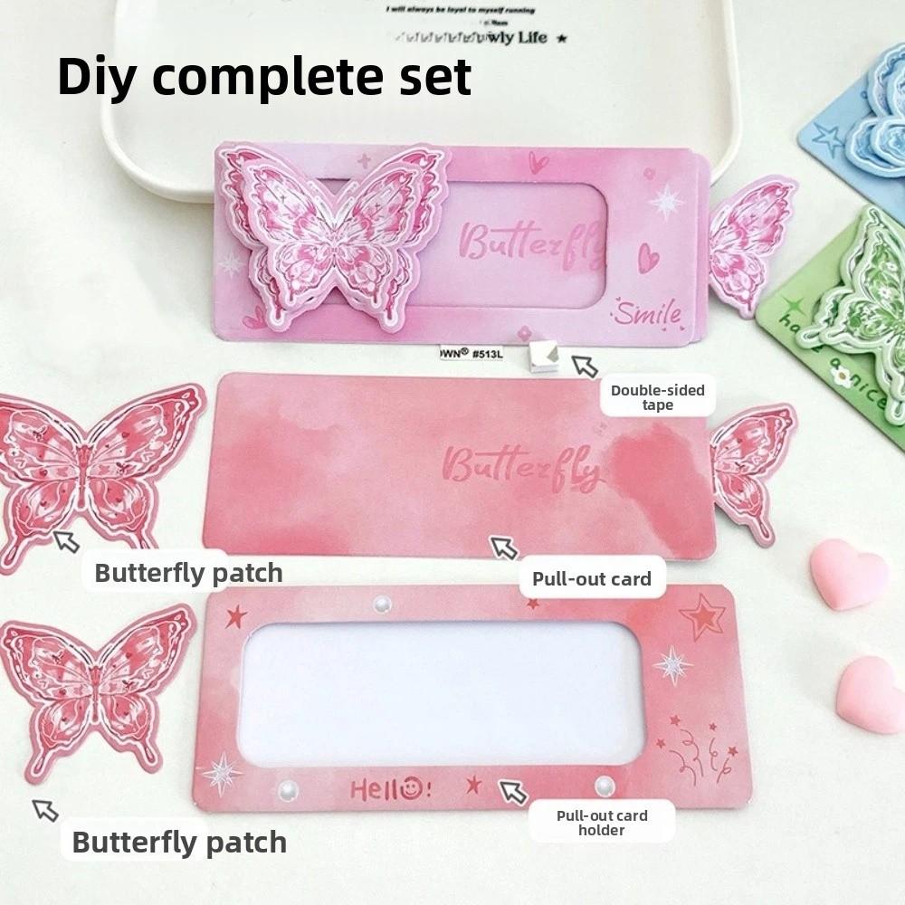 5-Pack Set Material Kit Butterfly Pull-out Card Creative Handmade Surprise Postcard DIY Romantic Wedding Party Invitations
