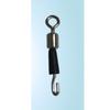 30PCS Black Blue White Fishing Feeder Swivels Silicone Copper Swivel Ring  Fishing Accessories
