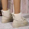 Winter Oversized Thick Soled Casual Snow Boots 2024 New Warm and Versatile Lamb Wool Ankle Strap Cotton Boots