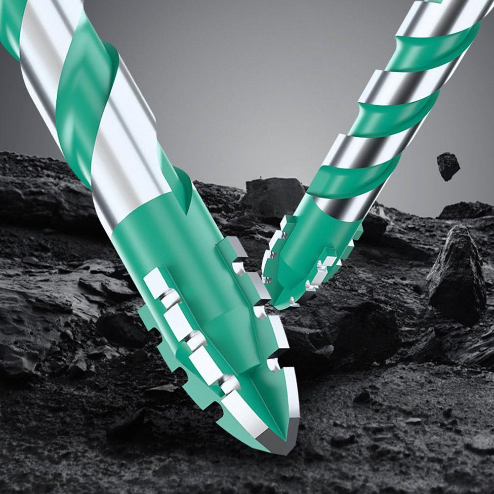 Zoubkovaný vrták na dlaždice Čtyřbřitá šestihranná stopka Sada vrtáků Excentrický vrták Vrtací nástroj