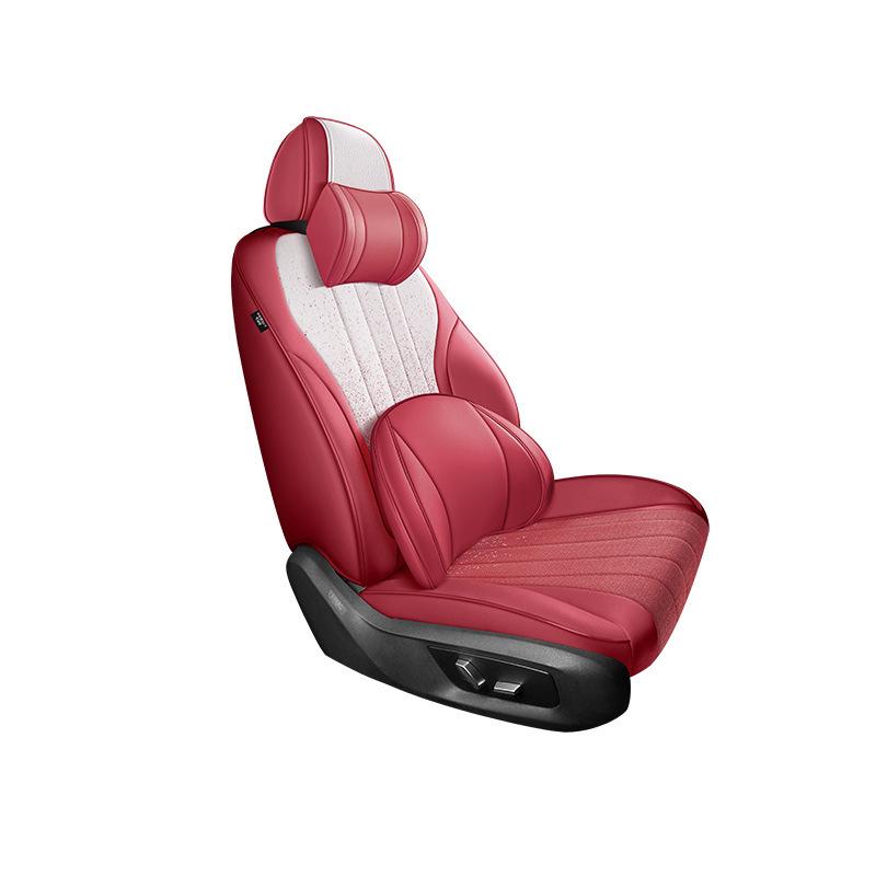 Universal Gradient Linen Car Seat Cushion for Five-Seater Models - Fashionable, Wear-Resistant Interior Fabric