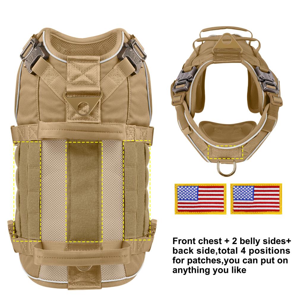 Taktisches Militärhunde Geschirr Strapazierfähiges Nylon Hunde Westen Geschirr mit Griff für Haustiertraining Mittelgroße Große Hunde Deutscher Schäferhund