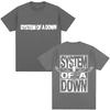 Rock Band System of A Down T Shirts Unisexs Vintage Alternative Metal Music Gothic Classic Tshirt Pure Cotton Fashion T Shirt