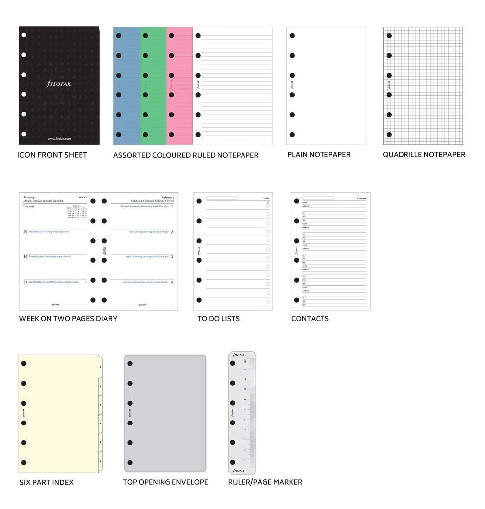 Filofax Small Domino Luxe Teal System Organizer