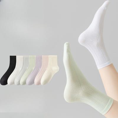 Female Spring and Summer Thin Boneless Deodorant Breathable In The Long Tube Pile Socks