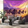 1pc Extra Large Majestic Running Horses Landscape Photo Tapestry Polyester Aesthetic Wall Hanging Decor for Living Room Bedroo