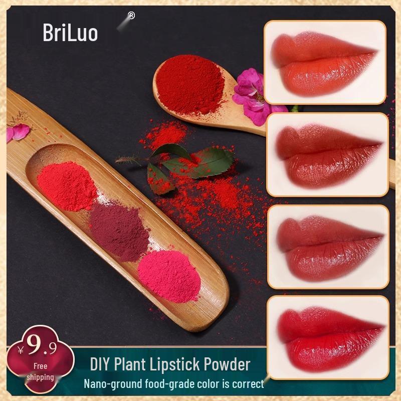 DIY Lipstick Superfine Plant-Based Color-Changing Powder