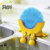 Hollow Diversion Sponge Holder 3D Printed Smiling Face Holder, Cartoon Character Dish Drying Rack Cute Man Shaped with Drainage Design, Multi-Color