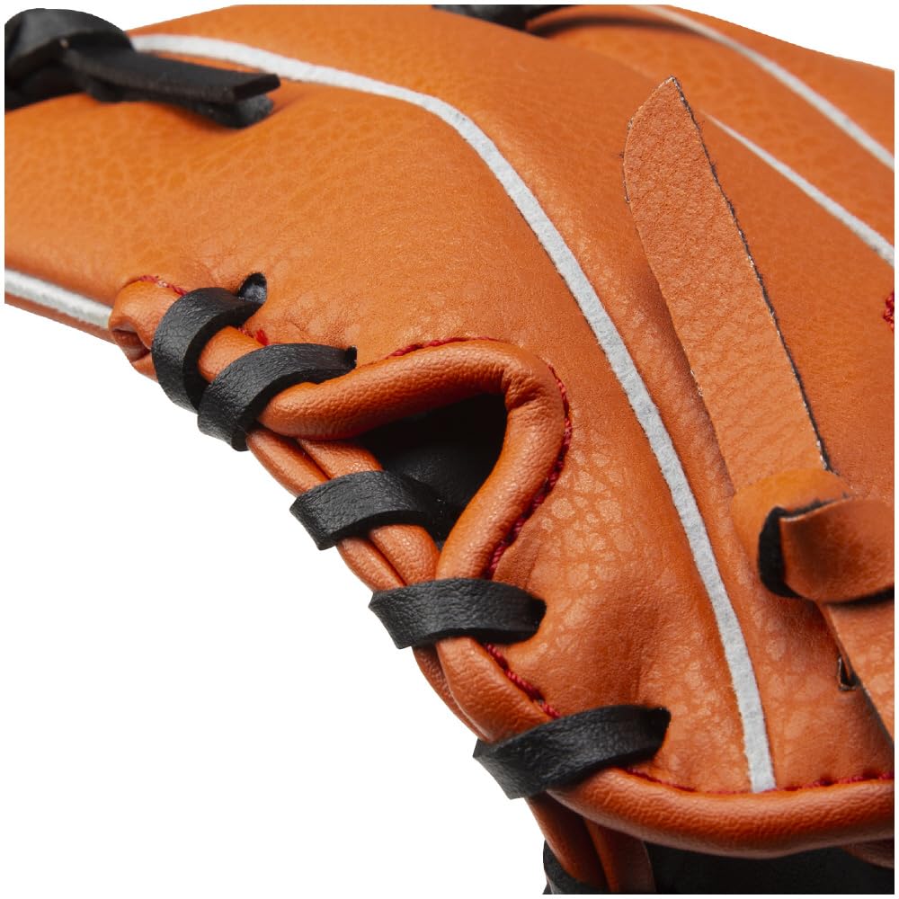 MIZUNO for Wild Kids Size Clear Orange x Black Baseball/Softball Kids, All-Around 5S, 1AJGY339, Left-Handed Throw,