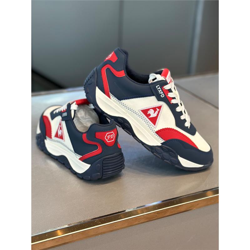 Spring super fire soft sole leather surface casual sports shoes retro Forrest Gump shoes xs