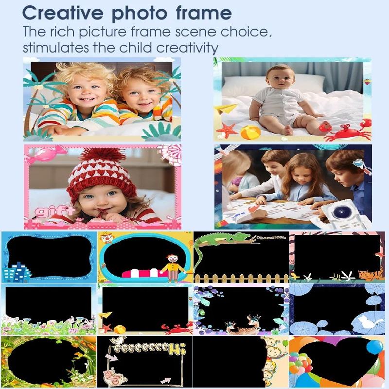 New Instant Children's Print Camera StrapLittle SLR Children's Camera Cartoon HD Dual Camera Digital Camera