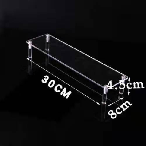 1-5 Tier Clear Acrylic Display Stand,Display Riser Shelf for Cupcake,Perfume Decoration and Organizer Amiibo Funko POP Figures