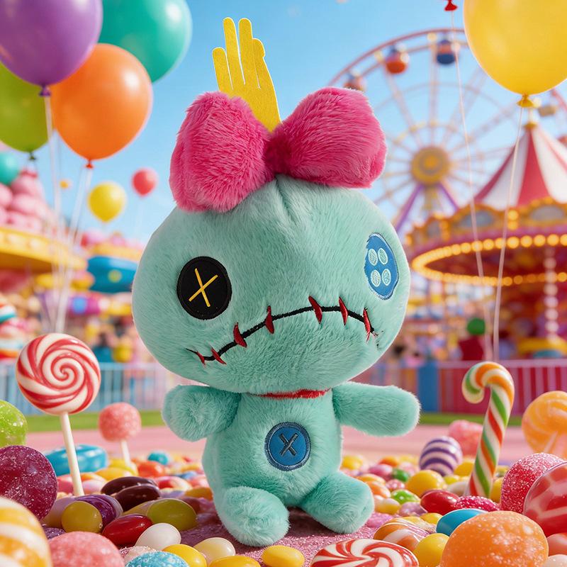 Hot Scrump Green Pink Plush Toy Soft Stuffed Cartoon Pillow Plushies Doll Boy Girl Room Decoration Birthday Gifts