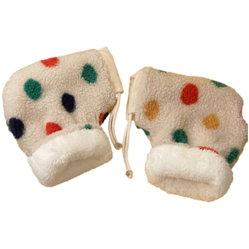 1 Pair Cartoon Scooter Mittens Children's Balance Car Gloves Warm and Soft Hand Gloves for Outdoor Sports Activities