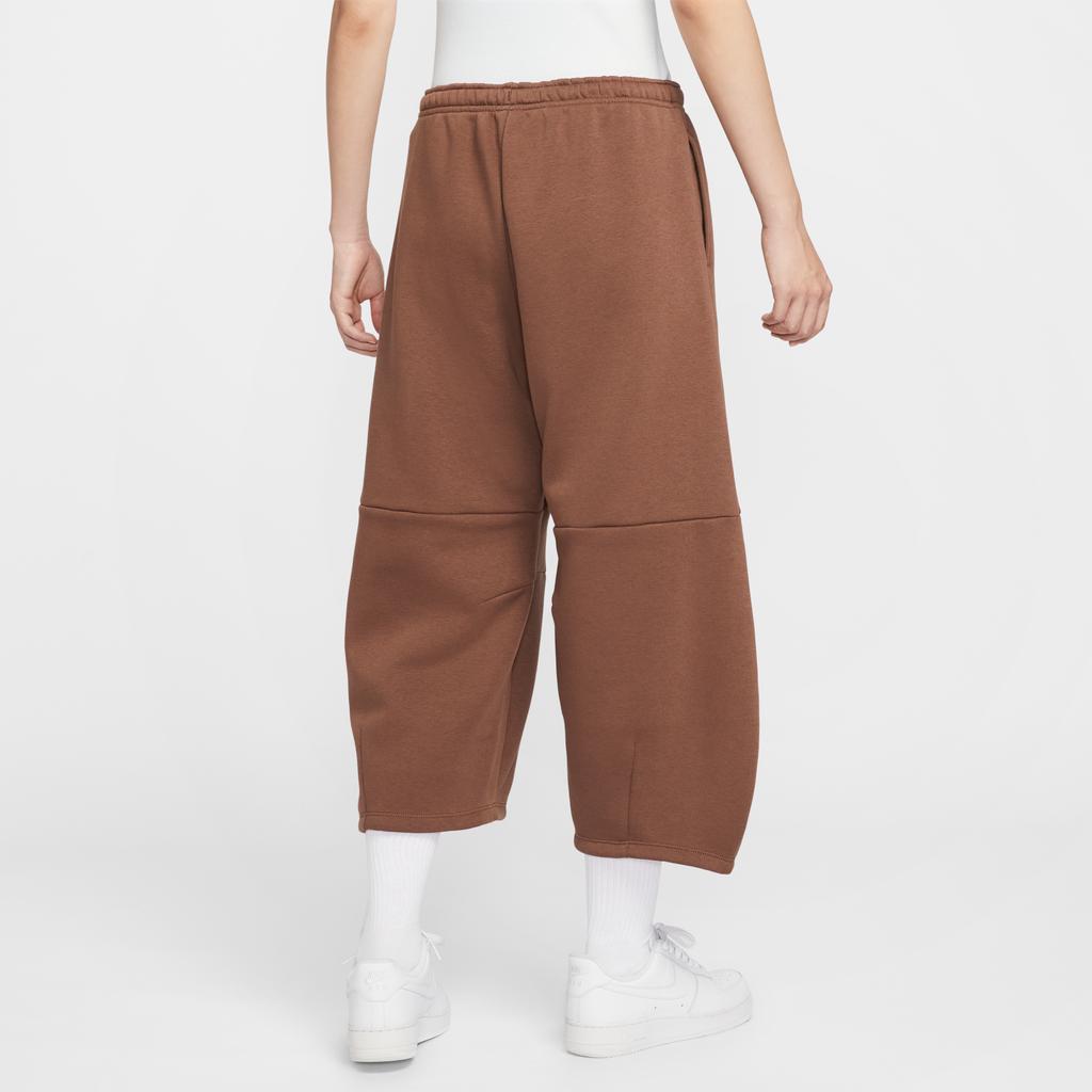 Nike Pantalones Casuales Cálidos de Felpa Holgados de Tiro Medio para Mujer Sportswear Phoenix IM7475-265