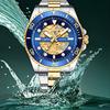CURREN Men's Waterproof Luminous Decorative Carved Dial Quartz Watch Business and Leisure Stainless Steel Wristwatch