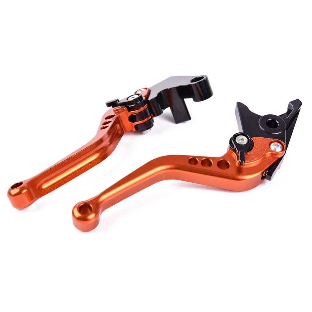 AL-mart Motorcycle Short Style Brake Levers Clutch Levers Levers Set 6 Levels Adjustable for KTM 125/200/250 DUKE