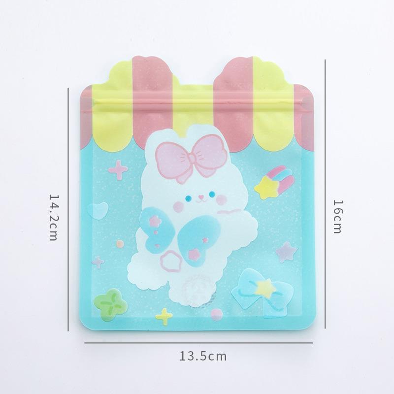 Cute Food Zip Lock Bag Cute Rabbit Bear Candy Cookie Packaging Bags Wedding Birthday Party Decorations Gift Wrapping Supplies