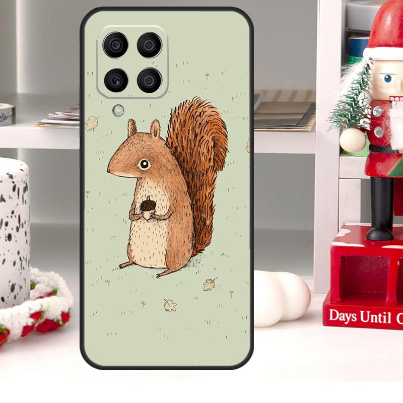 Cartoon Squirrel For Samsung Galaxy M13 M33 M53 M52 M32 M12 M14 M34 M54 M21 M31 M51 M20 M15 M55 M30s Case