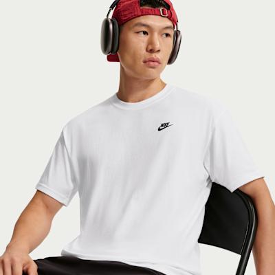 Nike T Shirts Unisex White Crew Neck
