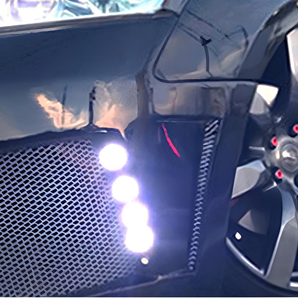 2Pcs LED Motorcycle Brake Lamps Car License Plate Bolt Tail Rear Light Fog Bulbs Turn Signal Side Indicators Decoration Bright