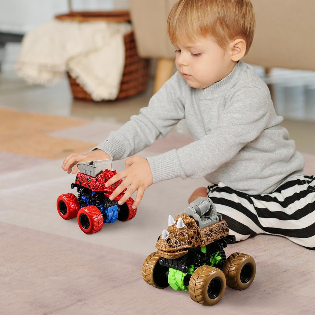 Children.s Toy Dinosaur Toy Car, Suitable For Boys And Girls Aged 1, 2, And 3, Four-wheel Drive Multifunctional Car, Gift