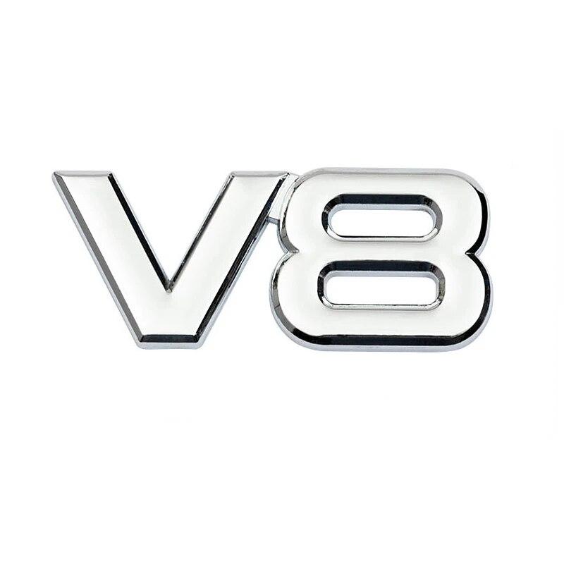 

Наклейка с эмблемой заднего багажника автомобиля V8