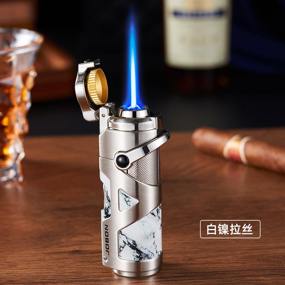3-in-1 Multi-functional Cigar-specific Lighter When Used Moxibustion Directly Shoots Cigar Into Blue Flame Cigarette Accessories