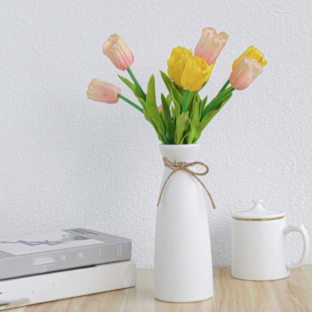 3 Pieces Narrow-mouthed Modern Style Dried Flowers Vase Set Living Room Simple Vase  Dining Table